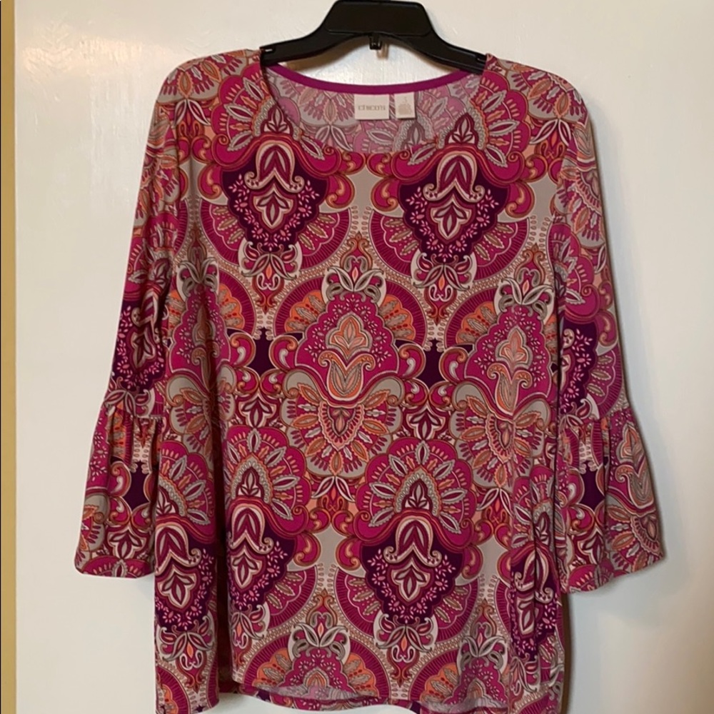 Chico’s polyester & spandex top/tunic